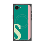 プレミアムスクエアケース with SnapMag［ オリジナル - initial color line - S green ］