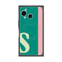 プレミアムスクエアケース with SnapMag［ オリジナル - initial color line - S green ］