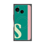 プレミアムスクエアケース with SnapMag［ オリジナル - initial color line - S green ］