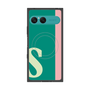 プレミアムスクエアケース with SnapMag［ オリジナル - initial color line - S green ］