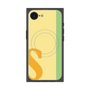 プレミアムスクエアケース with SnapMag［ オリジナル - initial color line - S yellow ］
