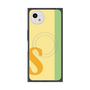 プレミアムスクエアケース with SnapMag［ オリジナル - initial color line - S yellow ］