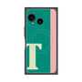 プレミアムスクエアケース with SnapMag［ オリジナル - initial color line - T green ］