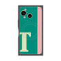 プレミアムスクエアケース with SnapMag［ オリジナル - initial color line - T green ］