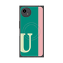 プレミアムスクエアケース with SnapMag［ オリジナル - initial color line - U green ］