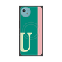 プレミアムスクエアケース with SnapMag［ オリジナル - initial color line - U green ］