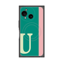 プレミアムスクエアケース with SnapMag［ オリジナル - initial color line - U green ］