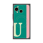 プレミアムスクエアケース with SnapMag［ オリジナル - initial color line - U green ］