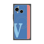 プレミアムスクエアケース with SnapMag［ オリジナル - initial color line - V blue ］
