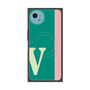 プレミアムスクエアケース with SnapMag［ オリジナル - initial color line - V green ］