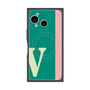 プレミアムスクエアケース with SnapMag［ オリジナル - initial color line - V green ］