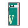 プレミアムスクエアケース with SnapMag［ オリジナル - initial color line - V green ］