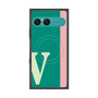 プレミアムスクエアケース with SnapMag［ オリジナル - initial color line - V green ］