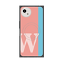 プレミアムスクエアケース with SnapMag［ オリジナル - initial color line - W pink ］