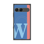 プレミアムスクエアケース with SnapMag［ オリジナル - initial color line - W blue ］