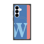 プレミアムスクエアケース with SnapMag［ オリジナル - initial color line - W blue ］