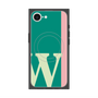 プレミアムスクエアケース with SnapMag［ オリジナル - initial color line - W green ］