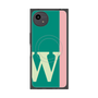 プレミアムスクエアケース with SnapMag［ オリジナル - initial color line - W green ］