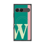 プレミアムスクエアケース with SnapMag［ オリジナル - initial color line - W green ］