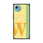 プレミアムスクエアケース with SnapMag［ オリジナル - initial color line - W yellow ］