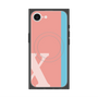 プレミアムスクエアケース with SnapMag［ オリジナル - initial color line - X pink ］