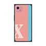 プレミアムスクエアケース with SnapMag［ オリジナル - initial color line - X pink ］