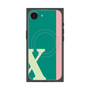 プレミアムスクエアケース with SnapMag［ オリジナル - initial color line - X green ］