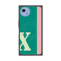 プレミアムスクエアケース with SnapMag［ オリジナル - initial color line - X green ］