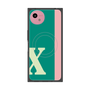 プレミアムスクエアケース with SnapMag［ オリジナル - initial color line - X green ］