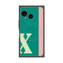 プレミアムスクエアケース with SnapMag［ オリジナル - initial color line - X green ］