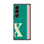 プレミアムスクエアケース with SnapMag［ オリジナル - initial color line - X green ］