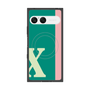 プレミアムスクエアケース with SnapMag［ オリジナル - initial color line - X green ］