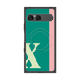 プレミアムスクエアケース with SnapMag［ オリジナル - initial color line - X green ］
