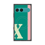 プレミアムスクエアケース with SnapMag［ オリジナル - initial color line - X green ］