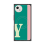 プレミアムスクエアケース with SnapMag［ オリジナル - initial color line - Y green ］