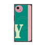 プレミアムスクエアケース with SnapMag［ オリジナル - initial color line - Y green ］