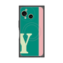 プレミアムスクエアケース with SnapMag［ オリジナル - initial color line - Y green ］