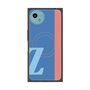 プレミアムスクエアケース with SnapMag［ オリジナル - initial color line - Z blue ］