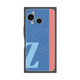 プレミアムスクエアケース with SnapMag［ オリジナル - initial color line - Z blue ］