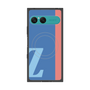 プレミアムスクエアケース with SnapMag［ オリジナル - initial color line - Z blue ］