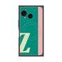 プレミアムスクエアケース with SnapMag［ オリジナル - initial color line - Z green ］