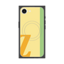 プレミアムスクエアケース with SnapMag［ オリジナル - initial color line - Z yellow ］