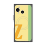 プレミアムスクエアケース with SnapMag［ オリジナル - initial color line - Z yellow ］