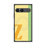 プレミアムスクエアケース with SnapMag［ オリジナル - initial color line - Z yellow ］