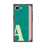 プレミアムスクエアケース with SnapMag［ オリジナル - initial color line - A green ］