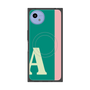 プレミアムスクエアケース with SnapMag［ オリジナル - initial color line - A green ］