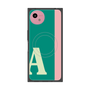 プレミアムスクエアケース with SnapMag［ オリジナル - initial color line - A green ］
