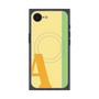 プレミアムスクエアケース with SnapMag［ オリジナル - initial color line - A yellow ］