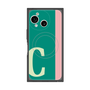 プレミアムスクエアケース with SnapMag［ オリジナル - initial color line - C green ］