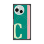 プレミアムスクエアケース with SnapMag［ オリジナル - initial color line - C green ］